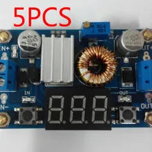 5 шт. 5A 75 Вт XL4015 DC-DC преобразователь Регулируемый понижающий модуль 4,0-38 в до 1,25-36 в DIY Регулируемый источник питания