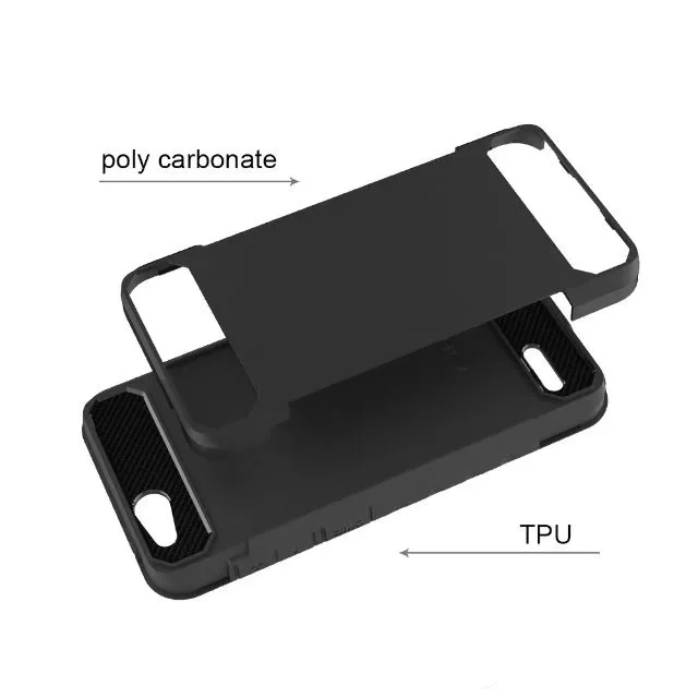 Для ZTE Tempo X Тонкий двухслойный противоударный чехол для телефона ZTE Tempo X Heavy Duty с углеволоконным защитный чехол