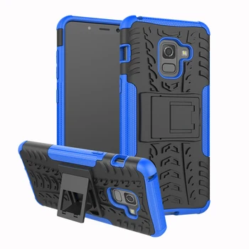 

50pcs/lot free shipping High quality 2 in1 Hybrid TPU + PC stand Case For Samsung A5 A7 A8 A8PLUS A6 A6 PLUS 2018