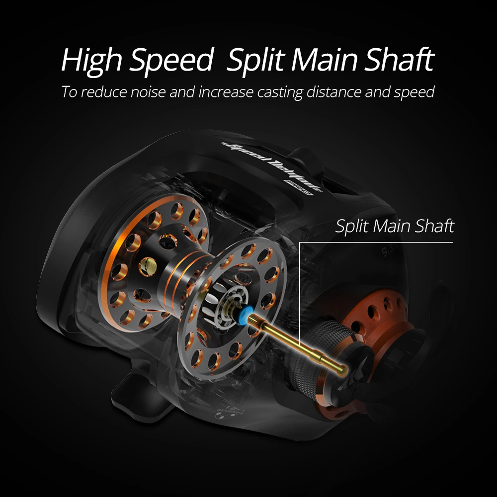 KastKing speed Demon Pro baitcasing Reel 12+ 1BBs 9,3: 1 углеродное волокно литье Рыболовная катушка магнитный тормоз Baitcast Reels