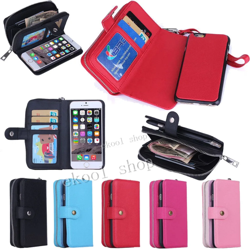 imágenes para LRuiize Ocio mujeres hombre de Lujo de LA PU Caso de Cuero Con Cremallera Cartera Sostenedor del Efectivo de la tarjeta Para el iphone de Apple 7 6 6 S/5C Más 5S 4S imágenes para LRuiize Ocio mujeres hombre de Lujo de LA PU Caso de Cuero Con Cremallera Cartera Sostenedor del Efectivo de la tarjeta Para el iphone de Apple 7 6 6 S/5C Más 5S 4S