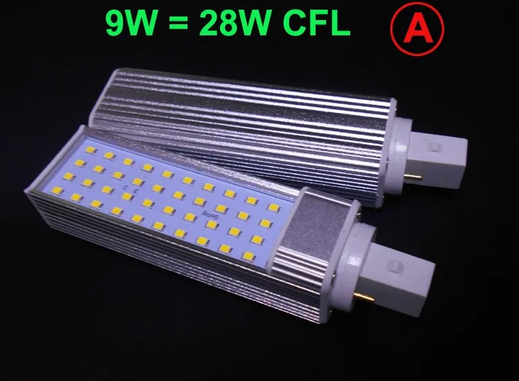 G24 Светодиодные g24d-1 G24d-3 G24d-3 AC85-265V led pl лампа реальная мощность 5 Вт 7 Вт 9 Вт 10 Вт 11 Вт 12 Вт 13 Вт 14 SMD5730 5050 2835 светильники лампы