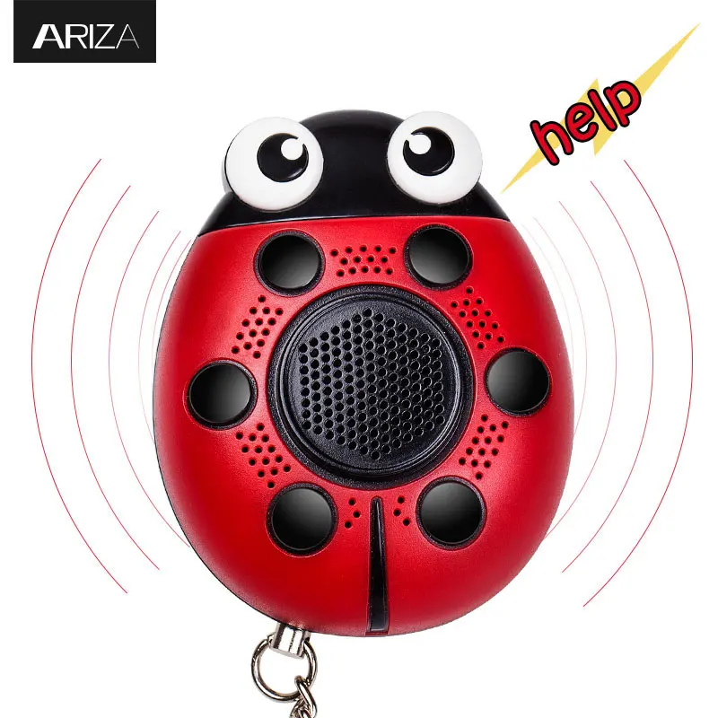

Ariza 130db Personal Alarm keychain with built-in speaker personal Safety Alarm Panic Alarm With LED Flashinglight USB cable