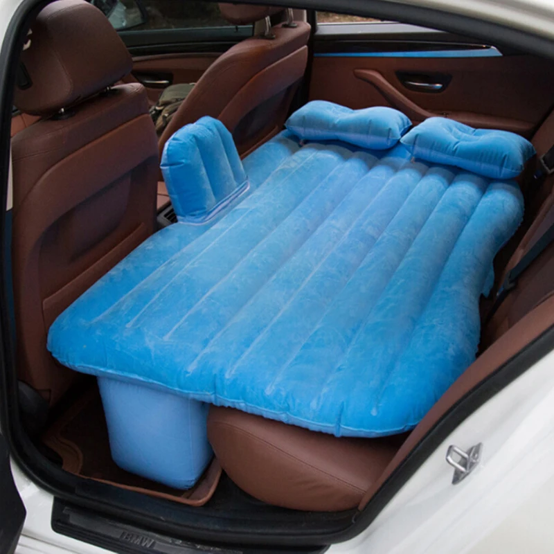 142*88 cm aire colchón inflable cama de viaje Universal para Auto asiento sofá almohada al aire libre Camping Mat cojín para niños