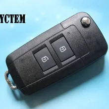 CYCTEM иммобилайзер крышка 2 кнопки модифицированный складной дистанционный брелок запасной чехол подходит для Toyota
