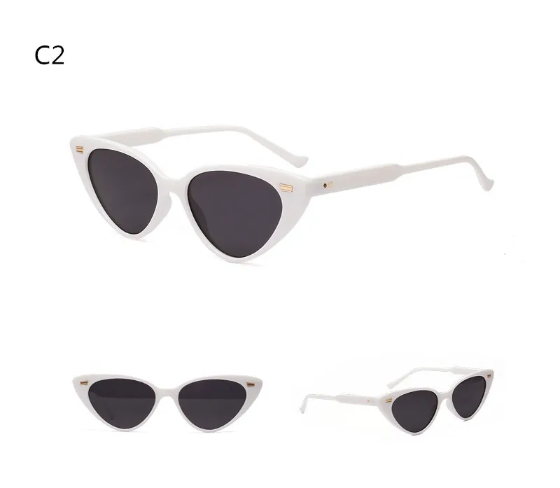 HBK треугольные кошачий глаз женские открытые Солнцезащитные очки женские ретро-оттенки 2019 новый модный фирменный дизайн винтажные