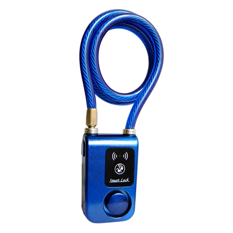 

New Super Intelligent Phone APP Control Smart Alarm Bluetooth Lock Waterproof Alarm Bicycle Lock Outdoor Anti Theft Lock