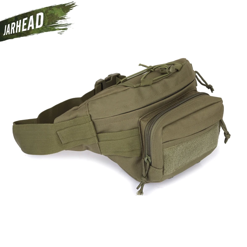 Наружная поясная сумка в стиле милитари, тактическая поясная сумка на плечо, многокарманная Сумка для кемпинга, походов, поясная сумка, кошелек, кошелек - Цвет: ArmyGreen