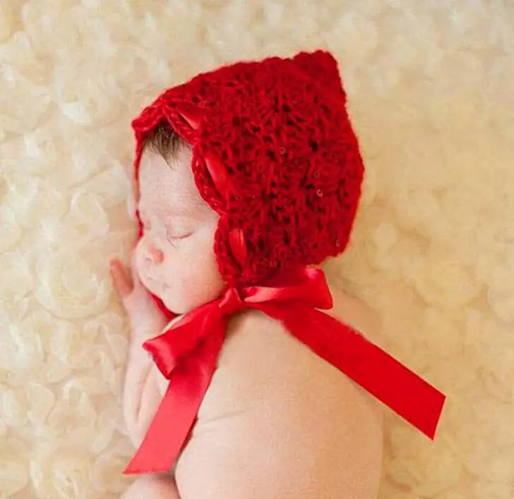 Шапка-скафандр для фотосъемки новорожденных мальчиков и девочек, вязаная крючком одежда, боксер, боксерские перчатки+ штаны, комплект для малышей - Цвет: Red Hat