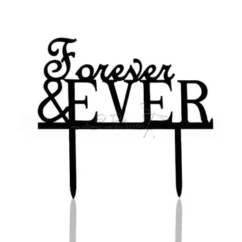 

Free Shipping Acrylic Forever & Ever Wedding Cake Topper/wedding Cake Stand/wedding Decoration/cake Decorating Supplies