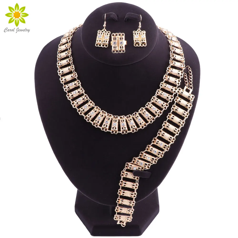 Fashion Africa Jewelry Sets Nigeria Necklace Wedding Gift Women Bridal