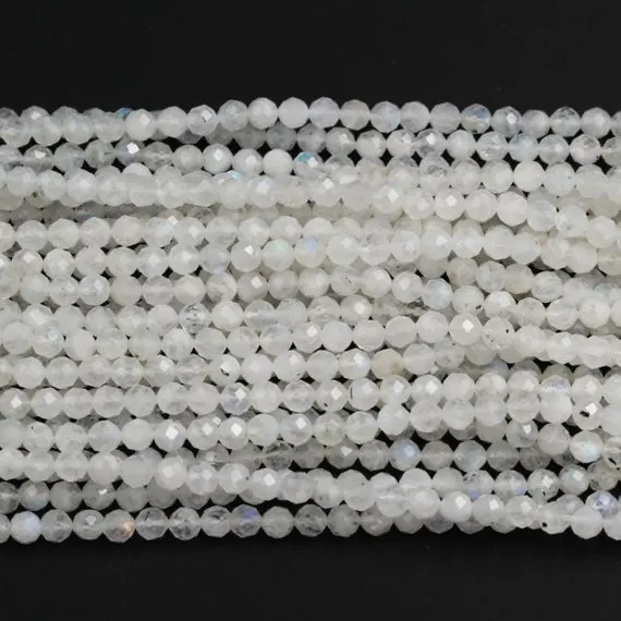 Full Strand--Rainbow Moonstone Beads Natural Grade AAA Gemstone Round Smooth Loose Beads 4mm 3mm 2mm 1mm Full Strand--Rainbow Moonstone Beads Natural Grade AAA Gemstone Round Smooth Loose Beads 4mm 3mm 2mm 1mm