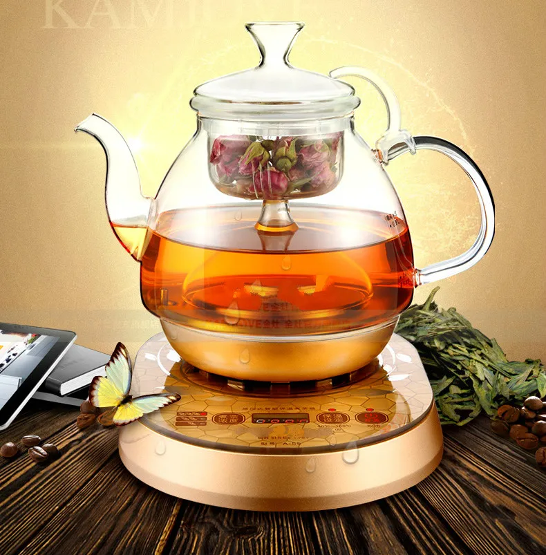 Fully automatic brewed tea pot boiling black pu 'er electric kettle water glass Safety Auto Off