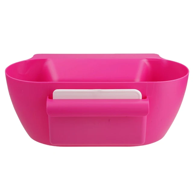 Special Offers Cute Home Kitchen Cabinet Trash Storage Box Organizers Garbage Holder Portable(Rose Red)