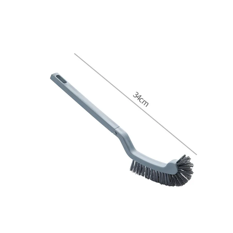 Cleaning Brush Toilet Brush Corner Semicircular Plastic Toilet Cleaning Brush Corner Rim Cleaner Bent Bowl Handle #4j11 (7)