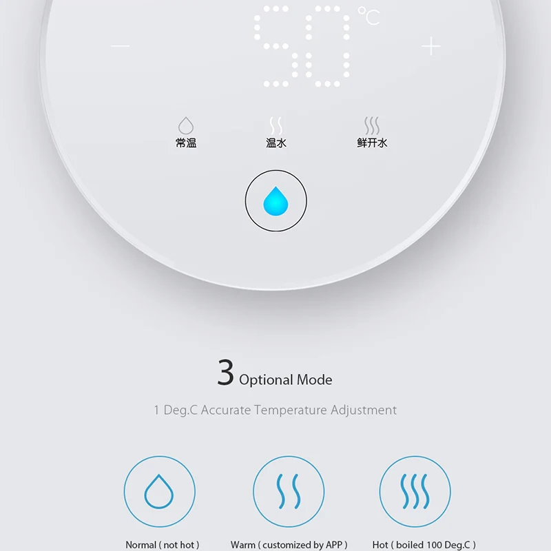4L 1 VIOMI умный Разогревающий диспенсер для воды бытовая техника 3 секунды Подогрев воды приложение управление