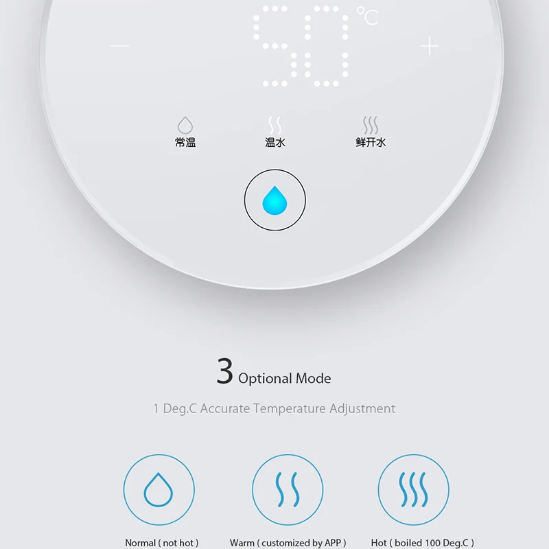 Xiaomi VIOMI APP Control 4L Smart Instant Hot Water Dispenser Water-Quality Indes Baby Milk Partner Heater Drinking Water Kettle