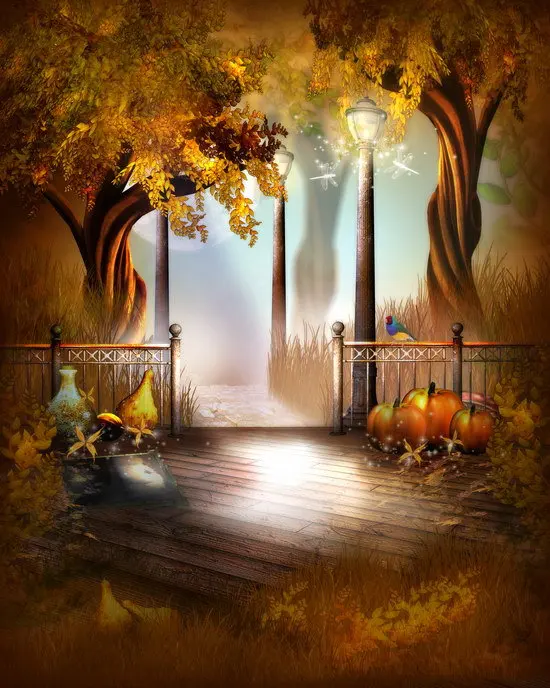 

8X8ft Photo Studio Equipment Thin Vinyl Photography Backdrop Fairy Tale Halloween Photo Studio Background HA-062