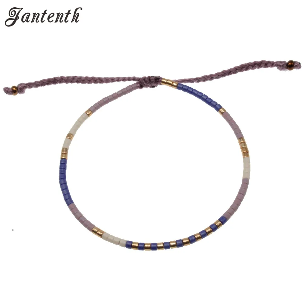 Jantenth Miyuki Beads High Quality Multicolor Handmade Bracelet Cotton Rope Summer Bohemia Friendship Women Jewelry | Украшения и