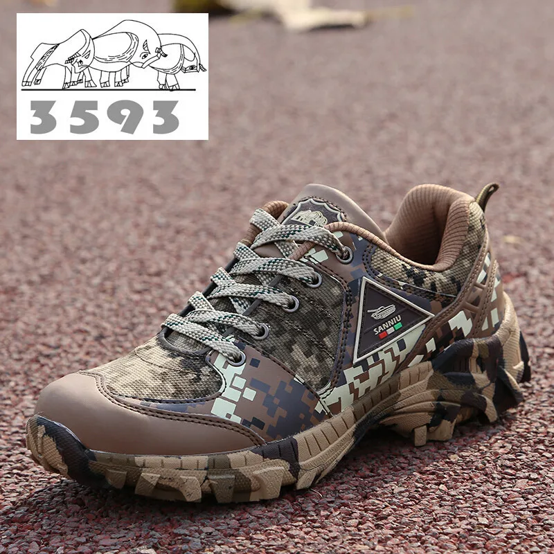 

Men Tactical Military training trekking Combat hiking Shoes army Camouflage Desert outdoor Boots camo rock mountain shoes