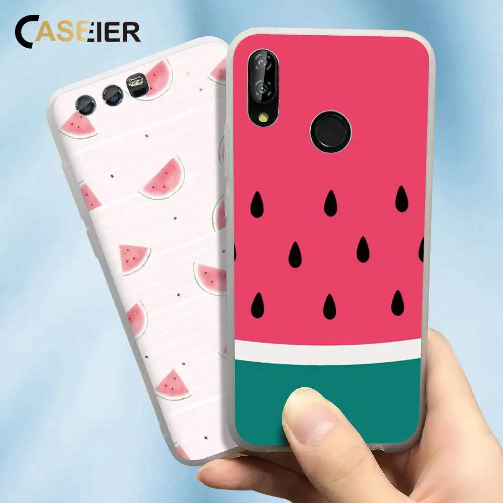 Caseier Летняя серия чехол для huawei P30 P20 P10 P9 P8 Pro матовый телефона Honor 10 8X mate 20 Lite Capinha |