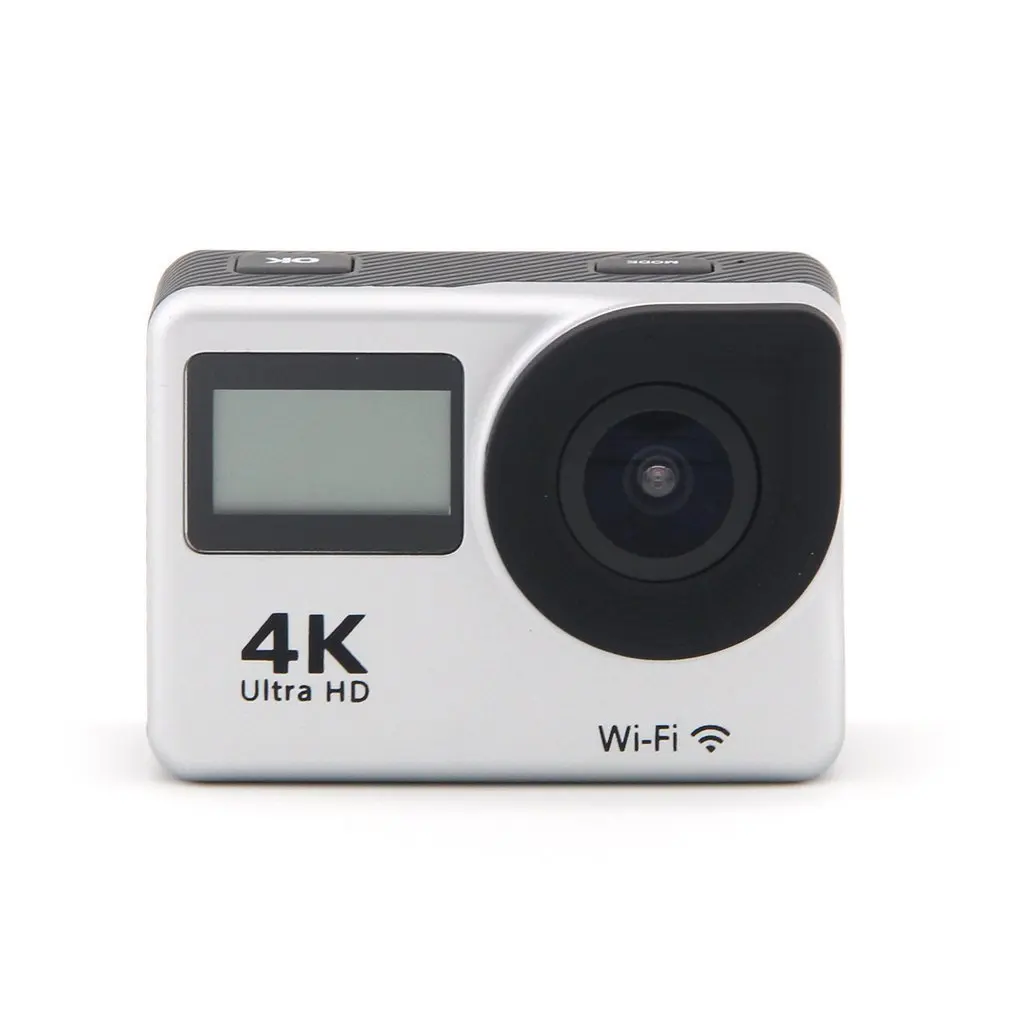 

Hot Camera 4K Waterproof Dual Screen Camera 170 Degree Wide Angle WiFi HD Cam 12MP Camera