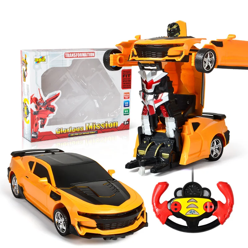 1:18 RC автомобиль трансформер 2 в 1 Вождение спортивные автомобили Робот Модель радиоуправляемая Carro дети RC игрушки для детей подарки на день рождения