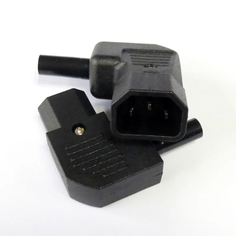 High Quality IEC 320 C14 90 Degree Angled Rewirable Connector Male Plug Adapter UL Approval | Электроника