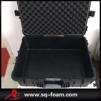 Free shipping black color watertight protection case with four latches