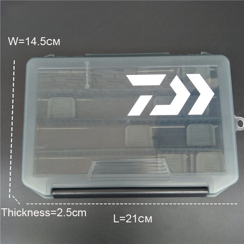 Blcak Белый Многофункциональный Daiwa коробка для рыболовных снастей отсеки чехол для хранения рыболовной приманки ложка крючок Приманка коробка для рыболовных снастей Pesca