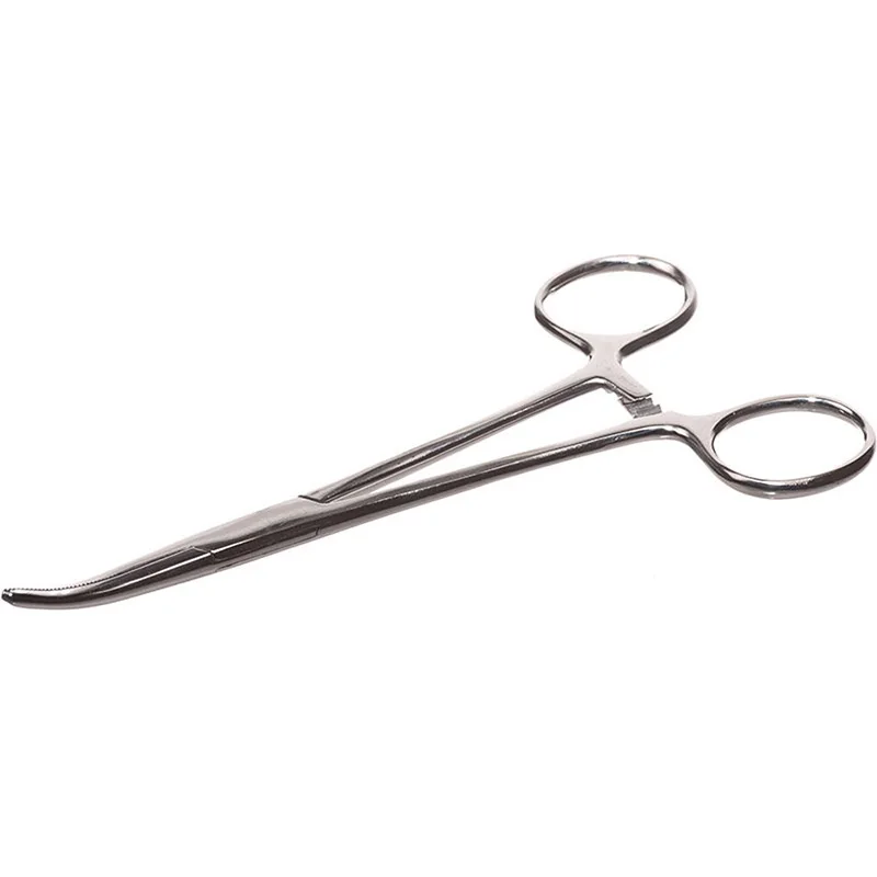 5 pulgadas/125mm recto y curvo pinzas hemostáticas Acero inoxidable PET Pesca pinzas Médicos quirúrgica dental Tijeras pinzas
