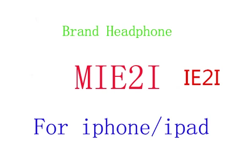 Hot sale MIE2I ie2i Sport Earphone Stereo Noise In-Ear with MIC 3.5mm Headset For Phone ipad | Электроника