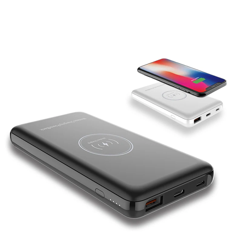 10000 мАч беспроводной внешний аккумулятор для Xiaomi MI Iphone XS Max 7 8 Внешний PoverBank 2 USB