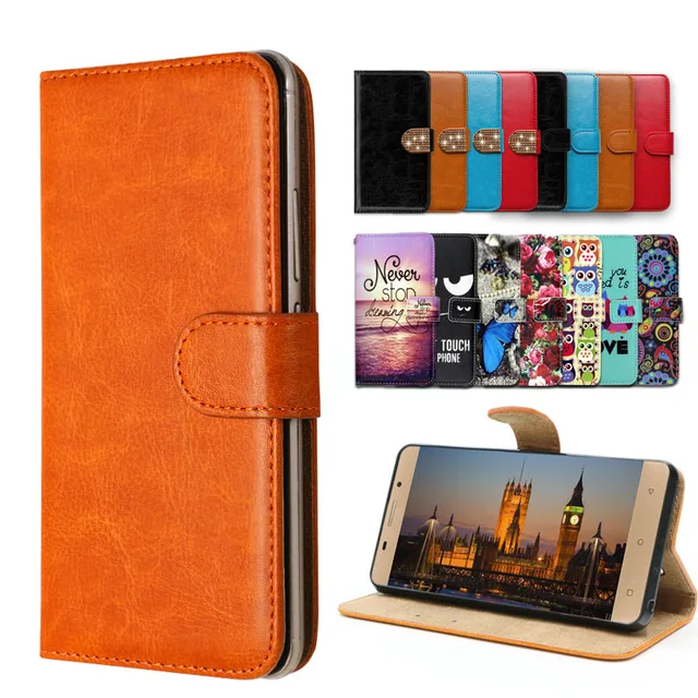 Cheap Vintage Flip Case with kickstand Luxury PU Leather case for  Haier Terra T51 G50,lovely cool Cartoon Wallet Fundas Cover 