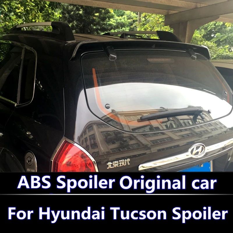 Для Hyundai Tucson спойлер 2005 2012 Высокое качество абс материал заднее крыло автомобиля