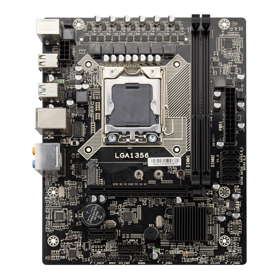 Kllisre X9A набор материнских плат с LGA 1356 E5 2470 C2 2x8GB = 16 Гб 1600 МГц DDR3 память ECC Reg