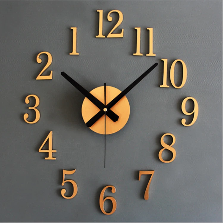 Fashion Creative 3D Diy Reversal Wall Clockin Wall Clocks from Home