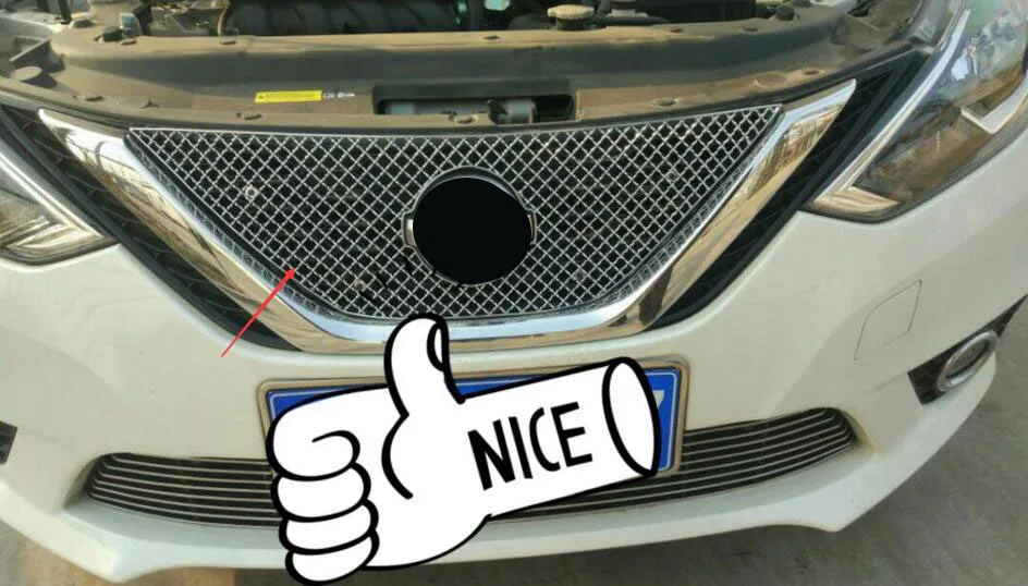Fits For 2016 2017 Nissan Sylphy Sentra Honeycomb Style Front Grille Fits For 2016 2017 Nissan Sylphy Sentra Honeycomb Style Front Grille Grill Mesh Cover 1pc In Racing Grills From Automobiles Motorcycles On Aliexpress