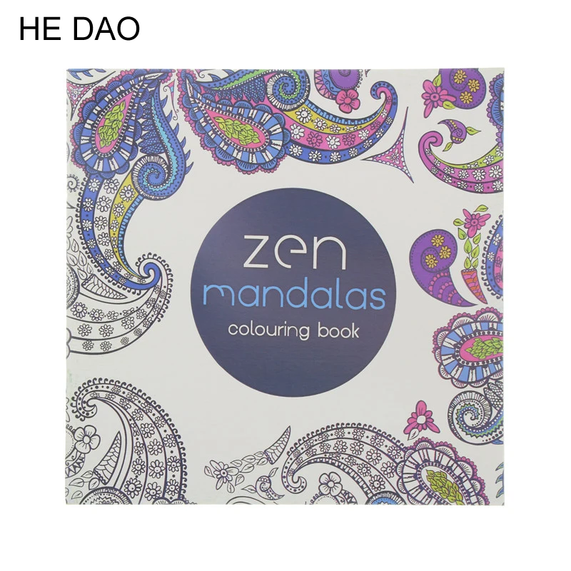 Coloring Mandalas Book Books for Adults Kids Antistress Books Antistress Secret Garden Quiet Color Drawing 18.5 *18.5cm 24Pages