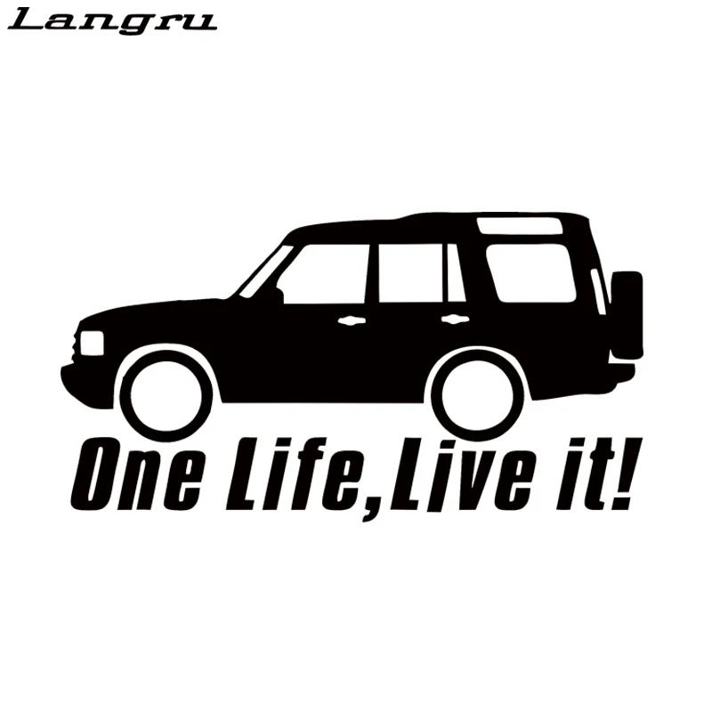 Langru One Life Live It Land Discovery Sticker s 4x4 внедорожник виниловый Автомобильный декоративный