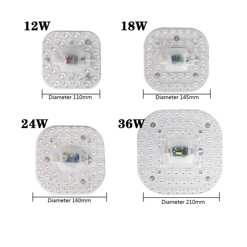 Потолочный светильник, светильник, источник 12 Вт, 18 Вт, 24 Вт, 36 Вт, светодиодный панельный светильник светодиодный светильник, дощечка, светильник осьминог, сменный потолочный светодиодный светильник, AC220V