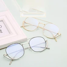 Прозрачные очки ретро очки металлические близорукость очки для женщин и мужчин очки прозрачные линзы очки