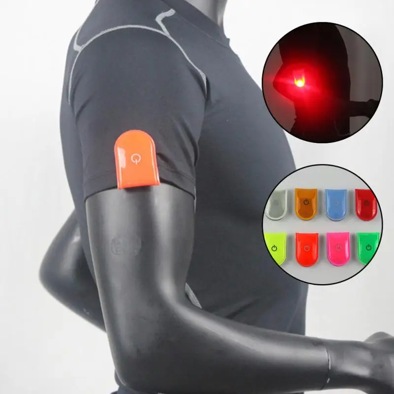 Outdoor Night Sports Running Arm Band LED Reflective Clip Multipurpose Reflective Light Clipsin