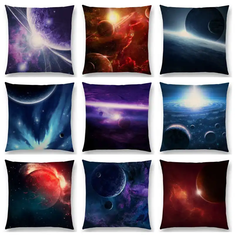 Hot Sale Mysterious Universe Vast Outer Space Beautiful Planets Gorgeous Stars Fantasy Cushion Home Decor Sofa Throw Pillow | Дом и сад