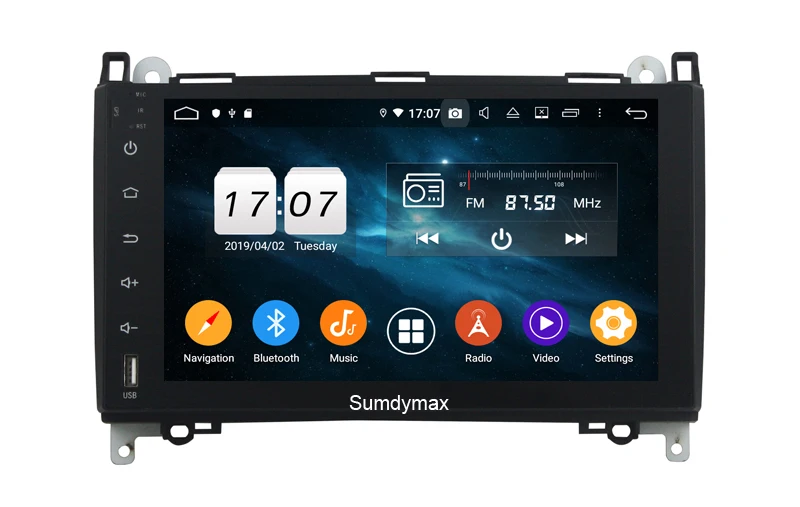 Sale 9" android 9.0 Car DVD Player radio For Mercedes/Benz/Sprinter W639 B200/B-class/W245/B170/W209/W169 GPS Navigation BT RDS MIC 5