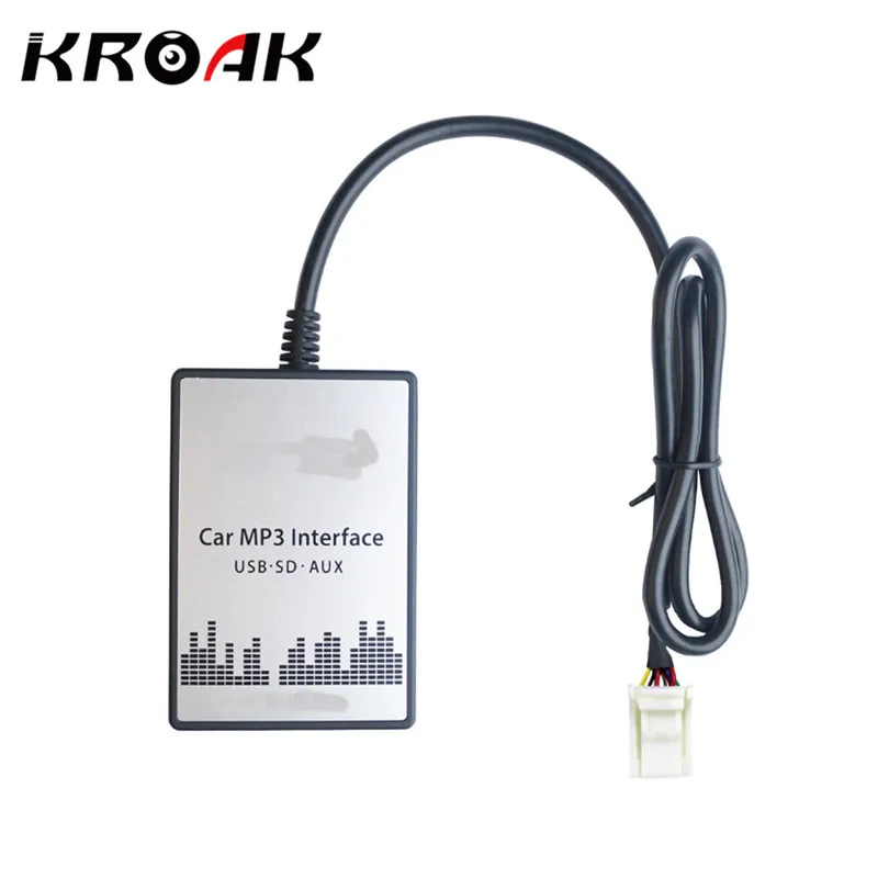 

KROAK Car MP3 Interface Digital CD Changer USB SD AUX For Toyota For Camry For LEXUS For Corolla