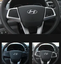 Keao For creta hyundai ix25 Steering wheel decoration buttons cover trim interior mouldings styling ABS Accessories