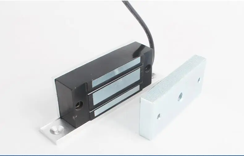 Cerradura magnética de puerta individual, instalación Invisible, 60kg, 130 libras, 12V, 24V