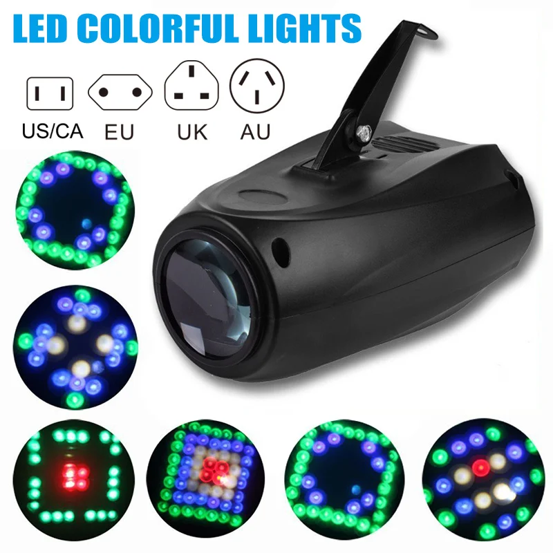 

64 LEDs RGBW Single Head Activated Projector Light for DJ Party Wedding Events Club JA55