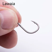 Lawaia широкий двойной крючок 10 пар ручной привязанный вверх линия двойные занавески крючки мульти-Размер рыболовные Крючки двойной крючок набор рыболовный инструмент